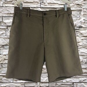 Chaps Flat Front Hidden Stretch Waist Shorts